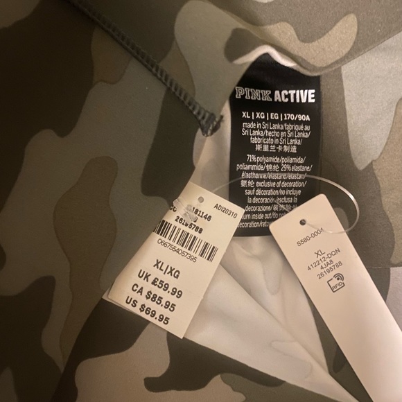 New PINK Active full length camo leggings XL. - Picture 2 of 6